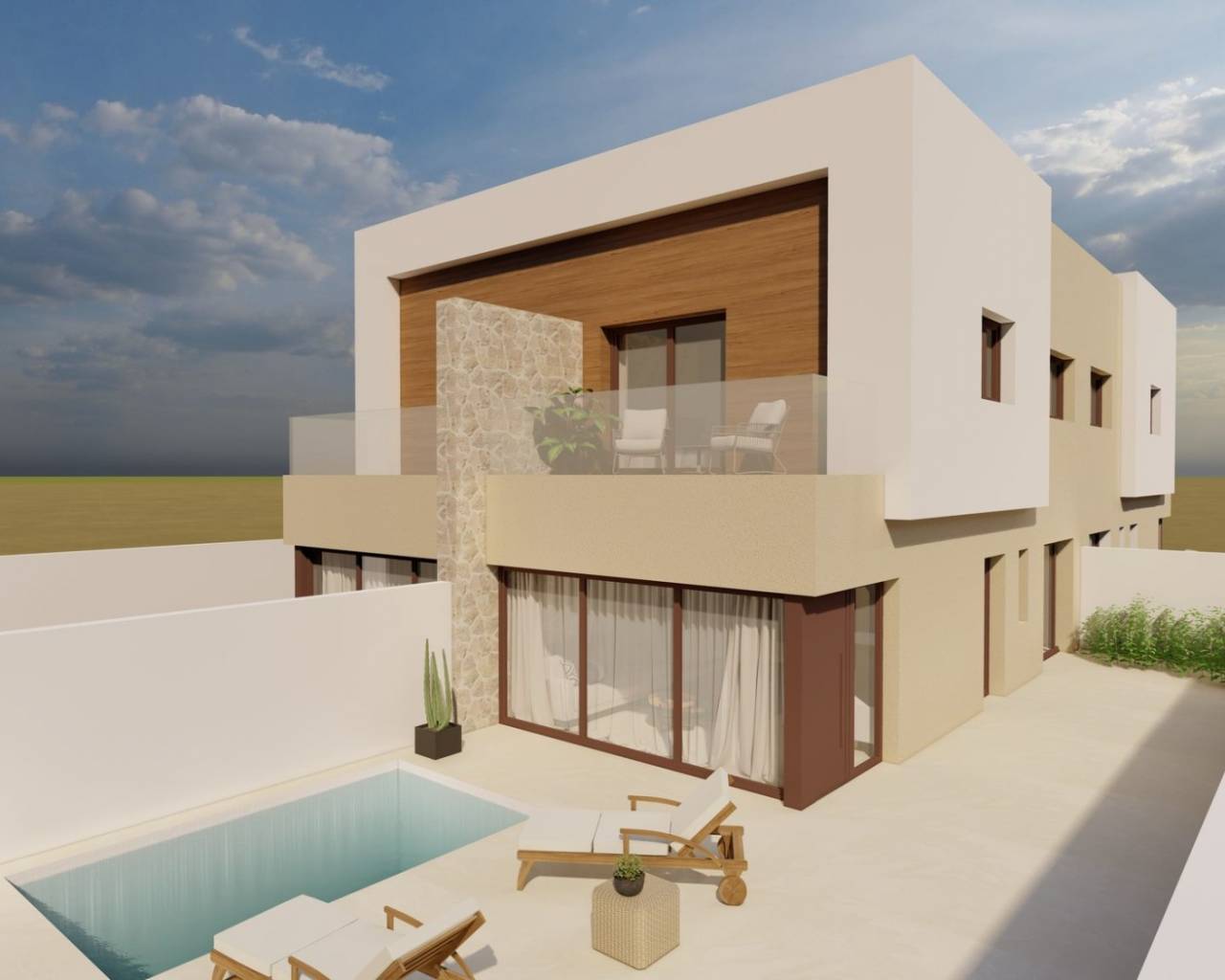 Villa · Nueva construcción  · Santiago de la Ribera · Santiago de la Ribera